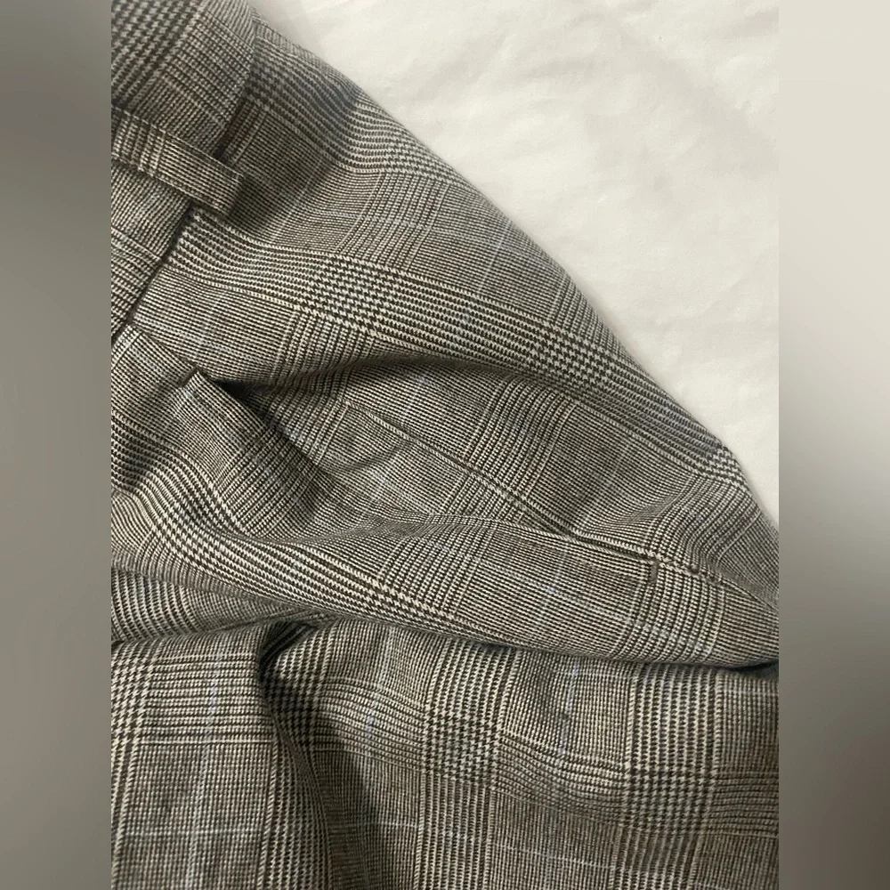 J Crew Italian Wool Herringbone Wide Leg Pants Trousers - Picture 9 of 16